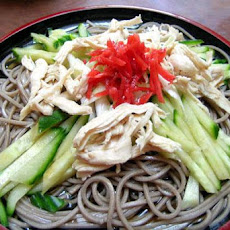 Soy Chicken and Green Tea Noodle Salad