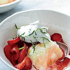 Honey-Lime Strawberries with Whipped Cream