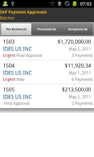 SAP Payment Approvals