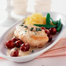 Sauteed Chicken Breasts with Brandy Dijon Grape Sauce