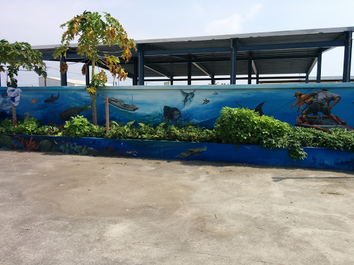 漁業彩繪牆