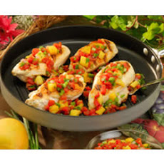 Chicken with Mango-Tomato Salsa