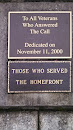 Veterans Memorial Plaque 