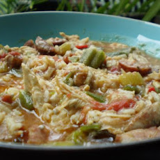 Chicken Okra Sausage Gumbo