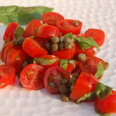 Tomato, Caper and Basil Salad