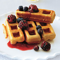 Whole-Wheat Peanut Butter Waffles