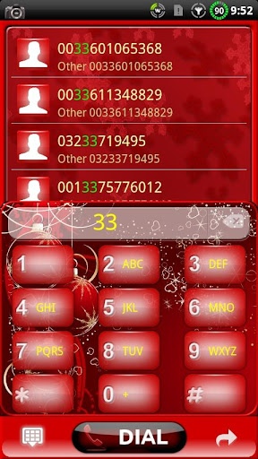 GOContacts theme CHRISTMAS