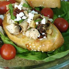 Chicken and Sun-Dried Tomato Bruschetta