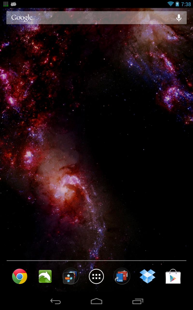 Android application Space Galaxy Live Wallpaper screenshort