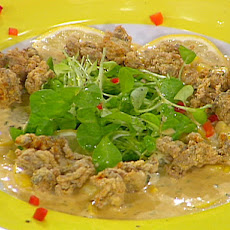 Crispy Fried Oysters with a Chili-Corn Sauce