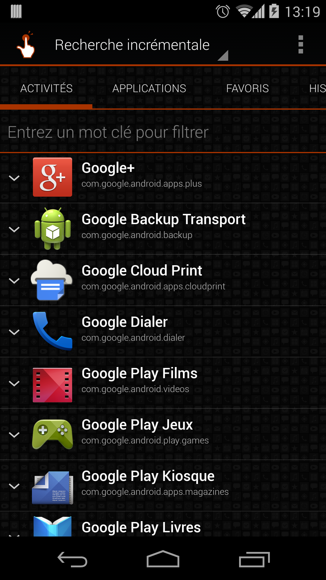 Android application QuickShortcutMaker screenshort
