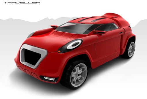 なんか炎神王なポルシェ。[Porsche Traveller Concept by Ivan Volkov]