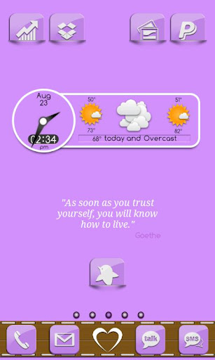 【免費個人化App】Go Launcher Theme Purple Gloss-APP點子