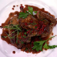 Butterflied Squab with Piquillo Pepper Sauce