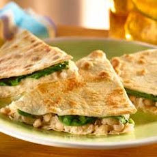 Warm White Bean & Tuna Quesadillas