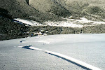 Billy Bacon gets some South American snow down in Chile in the summertime