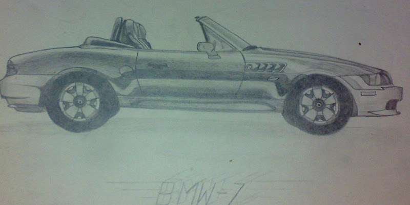 BMW car sketch