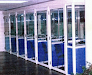 Cuatro Cabinas Telefonicas En Aluminio Vidrio Y