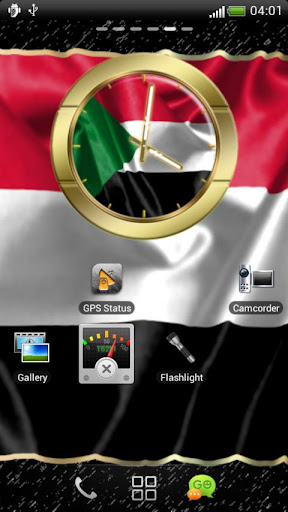 Sudan flag clocks