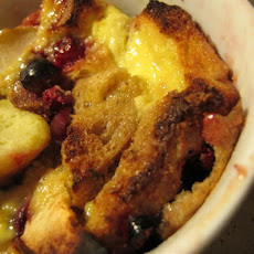 Individual Cranberry-Ginger Bread Puddings