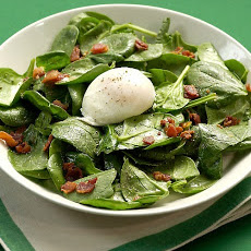 Spinach Salad with Poached Eggs