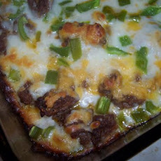 Easy Zucchini and Ground Beef Pizza Casserole