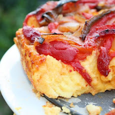 Caramelized Vegetable and Polenta Cake