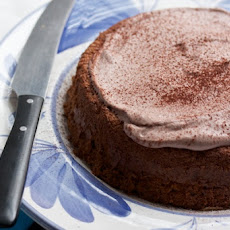 Walnut Passover Cake with Chocolate Whipped Cream