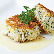 Sweet Corn, Leek, and Basil Crab Cakes