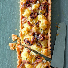Cauliflower, Red Onion, and Chestnut Tart
