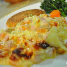 Ham & Cheese & Onion Mashed Potatoes