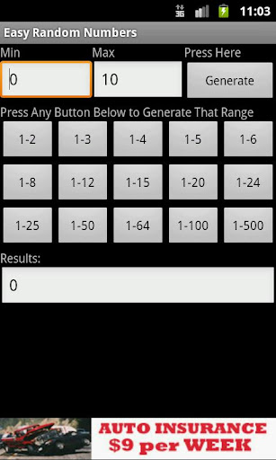 Easy Random Numbers