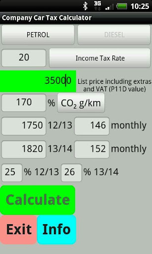 Company Car Tax Calculator UK