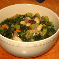 Mediterranean Kale & White Bean Soup With Sausage
