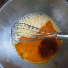 Beautiful and delicious scrambled eggs