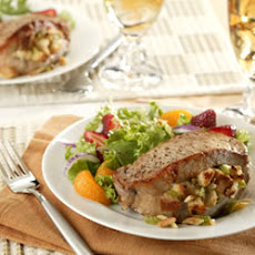 Almond-Stuffed Pork Chops