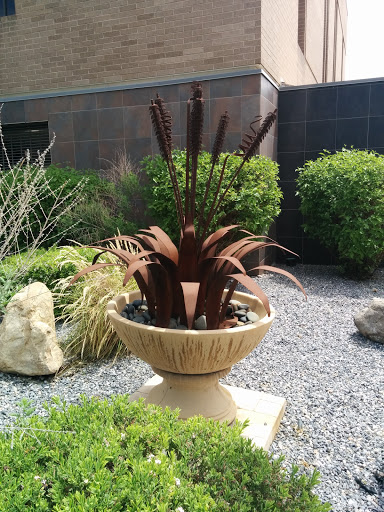 Metal Botanical Sculpture