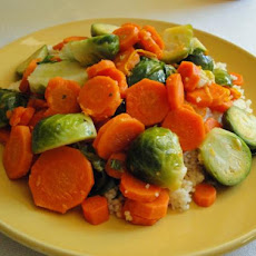 Citrus Carrots and Brussels Sprouts