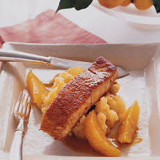 Orange Crusted Salmon with Parsnip Puree