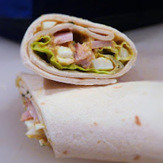 Curried Egg and Ham Wraps