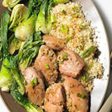One-Pot Ginger Chicken, Bok Choy and Couscous