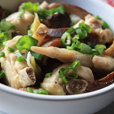 Steamed Chicken and Shiitake Mushrooms