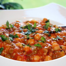 Moroccan Lentil and Chickpea Soup