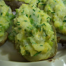 Twice-Baked Potatoes With Leeks