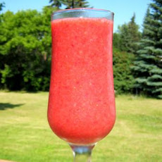 Fresh Strawberry Bellini  Mocktail