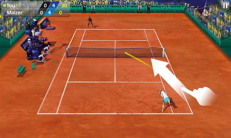 Android application 3D Tennis screenshort