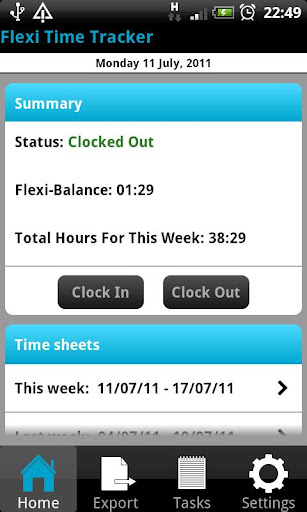 Flexi Time Tracker