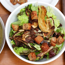 Fennel & Raisin Salad with Walnut Croutons
