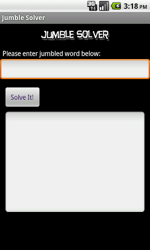 Jumble Solver Lite