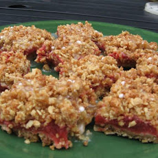 Strawberry Rhubarb Dessert Bars